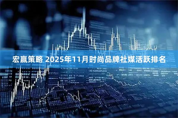 宏赢策略 2025年11月时尚品牌社媒活跃排名